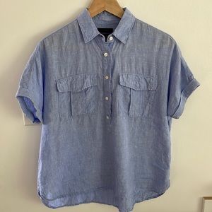 J.Crew Baird McNutt Linen Shirt Size 4